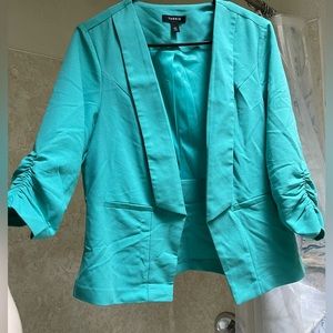 Torrid Tiffany blue 3/4th sleeve blazer
